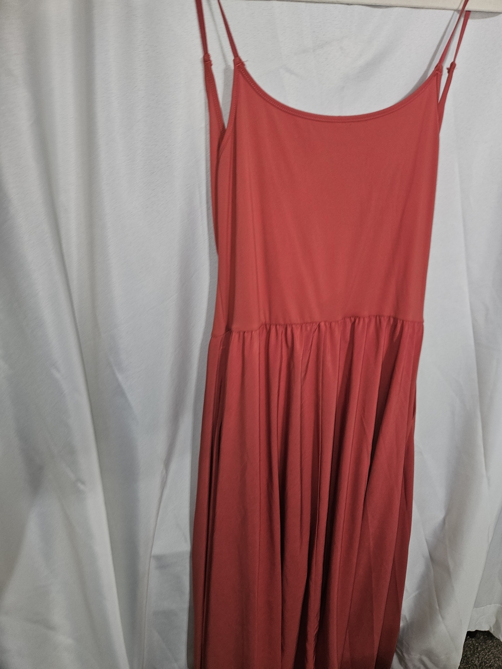Breezeful™ Pocket Flowy Flare Maxi Quick Dry Casual Slip Dress in Dusty Rose - Picture 2 of 5